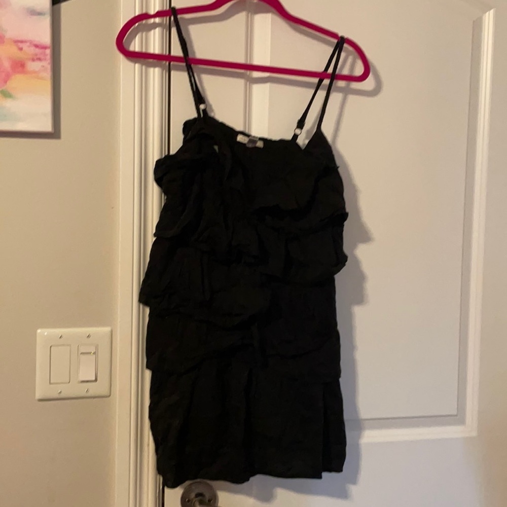 Trinity cotton and silk spaghetti strap top